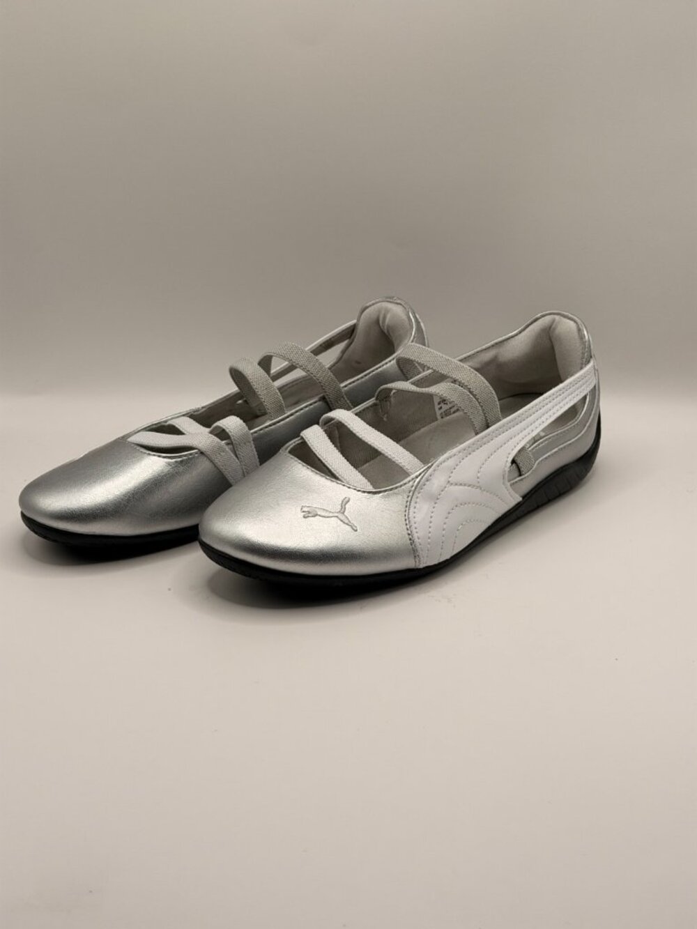 Puma Womens Speedcat Ballet Metallic Ballet Sneakers Sz 8 M